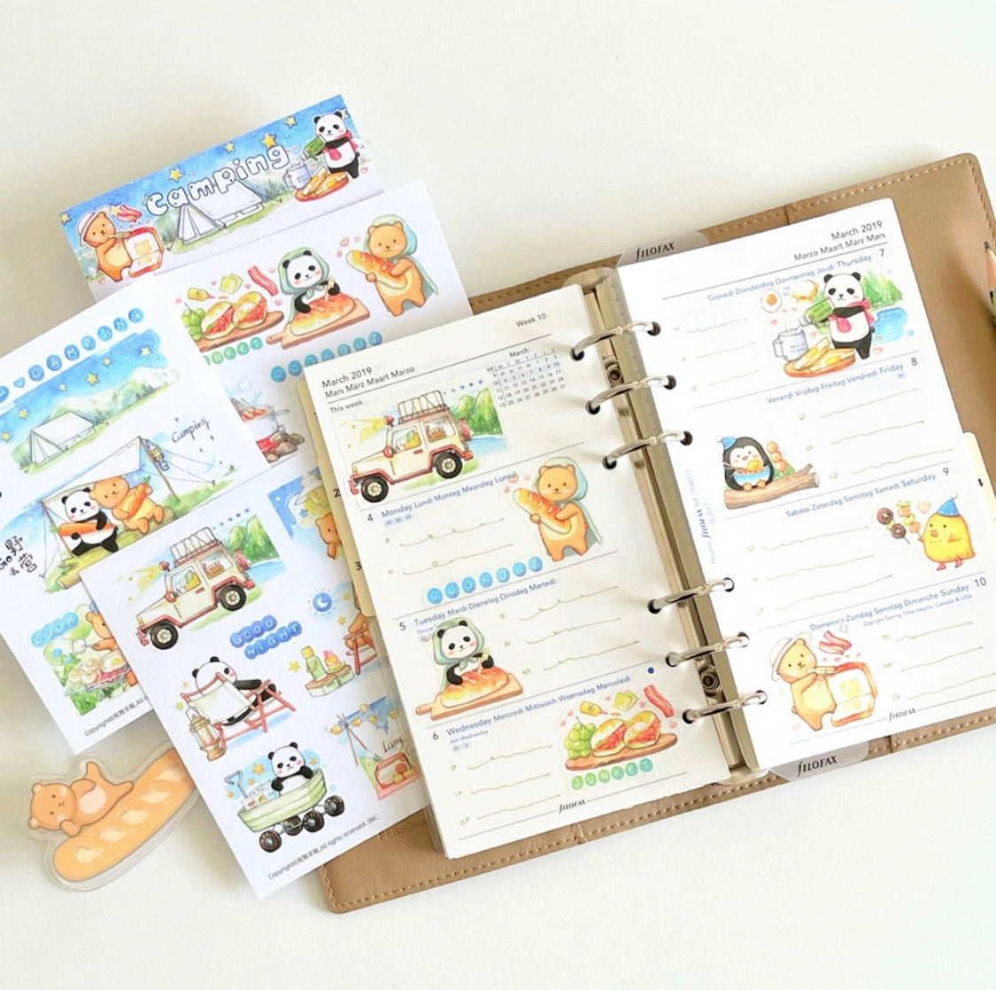 Ever&Ein Forest & Camping washitape and sticker pack