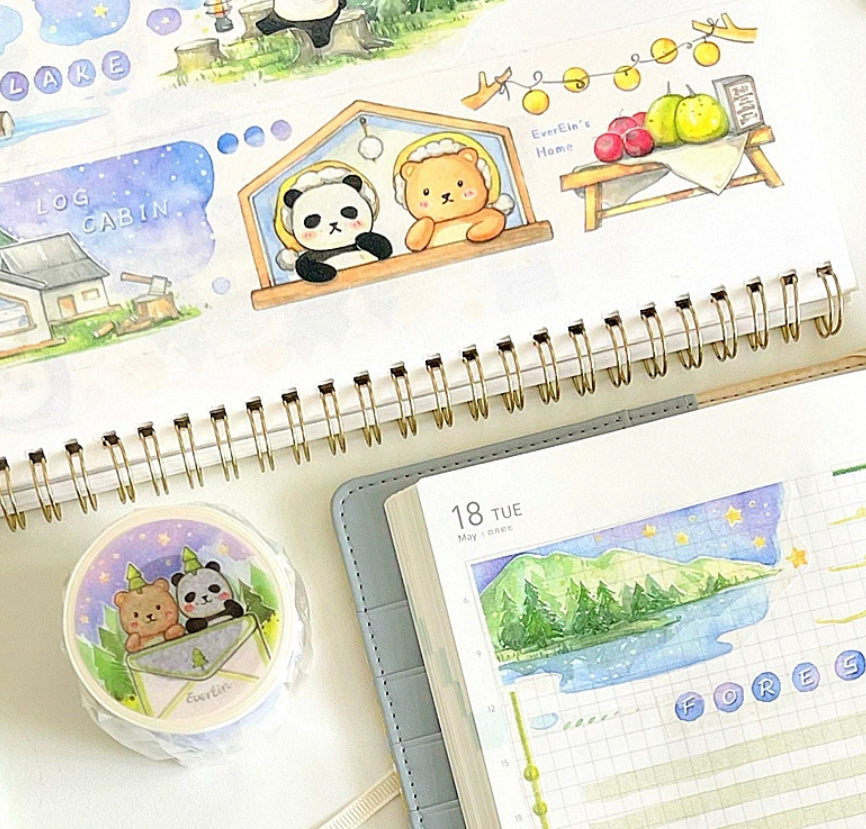 Ever&Ein Forest & Camping washitape and sticker pack