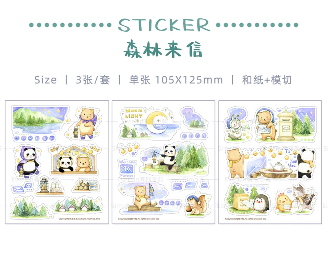 Ever&Ein Forest & Camping washitape and sticker pack