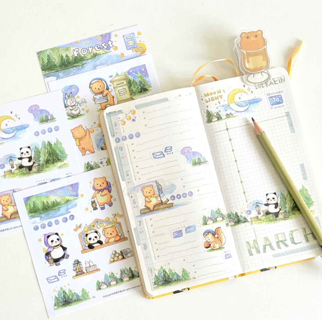 Ever&Ein Forest & Camping washitape and sticker pack