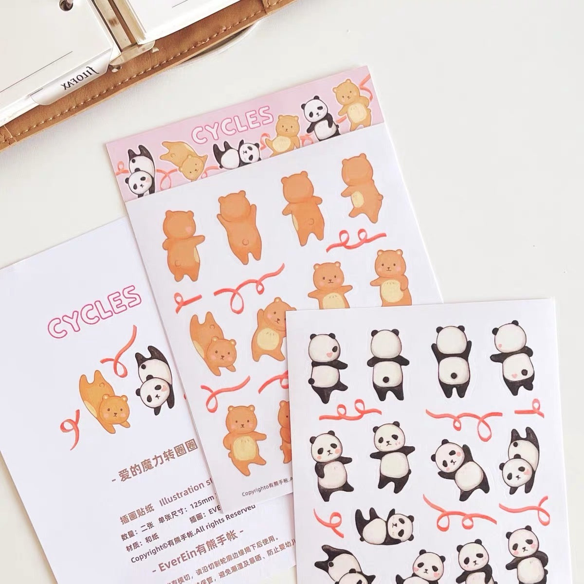 Ever&Ein Daily life & 31days & date & cycles washitape and sticker pack