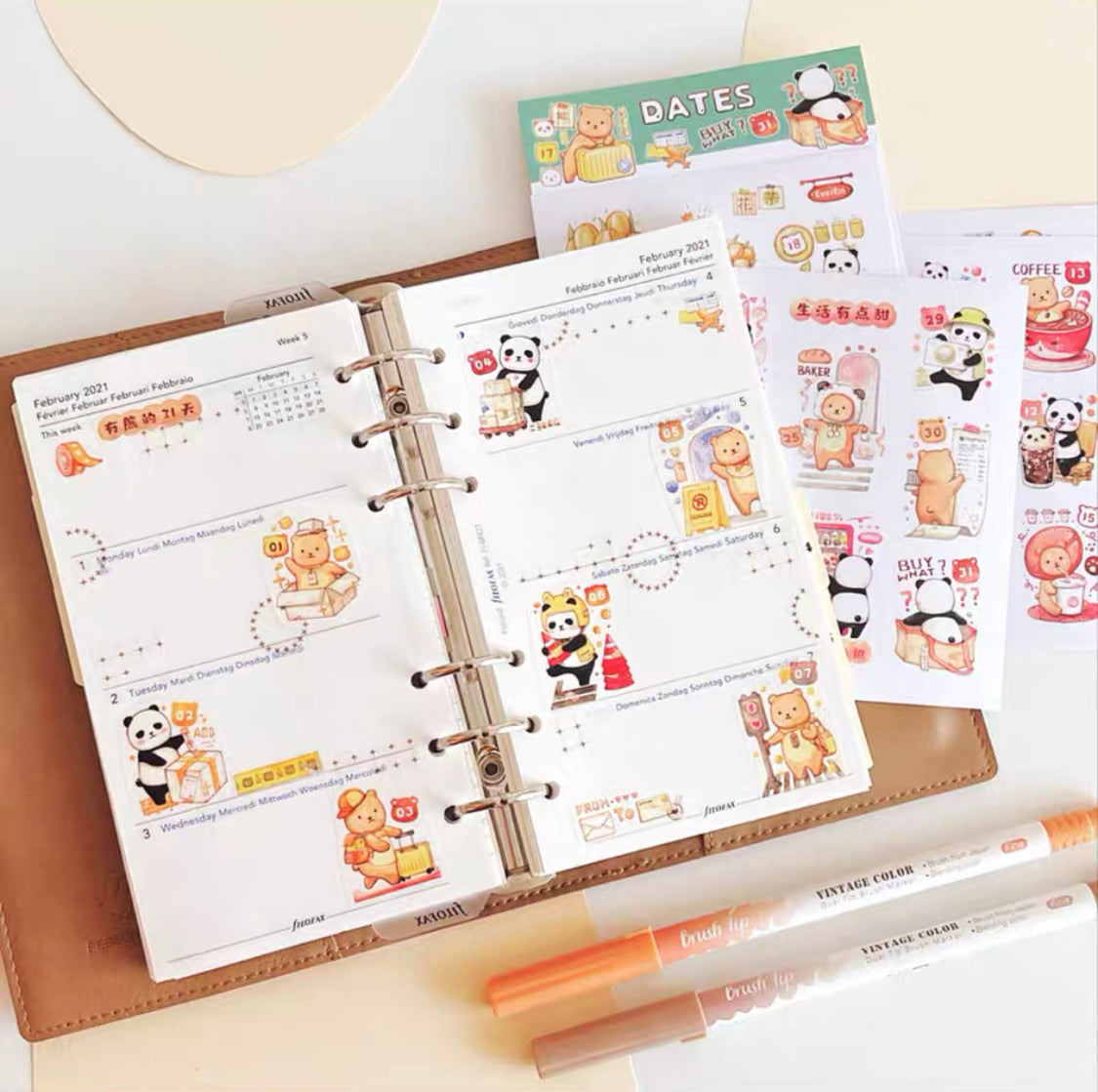 Ever&Ein Daily life & 31days & date & cycles washitape and sticker pack