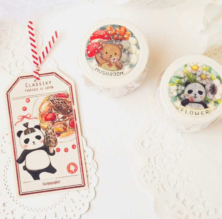 Ever&Ein flower and mushroom washitape