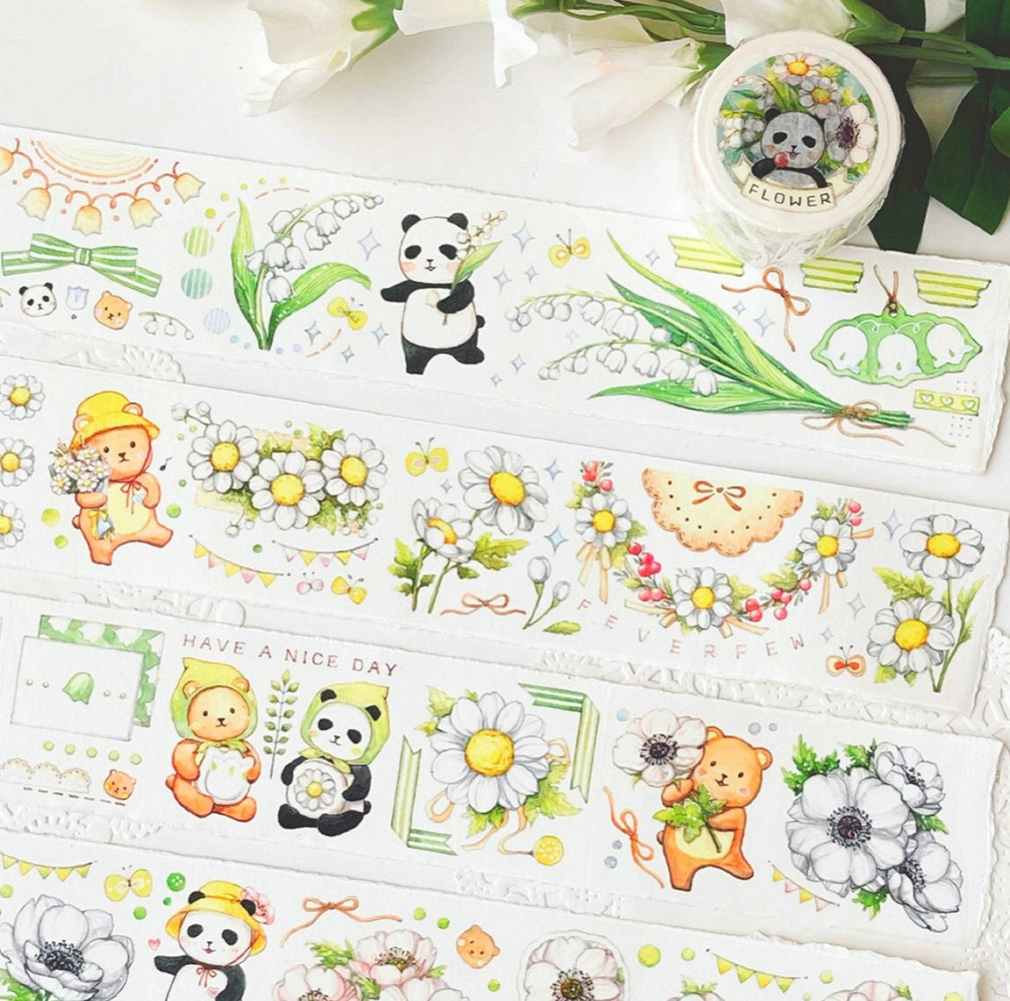 Ever&Ein flower and mushroom washitape