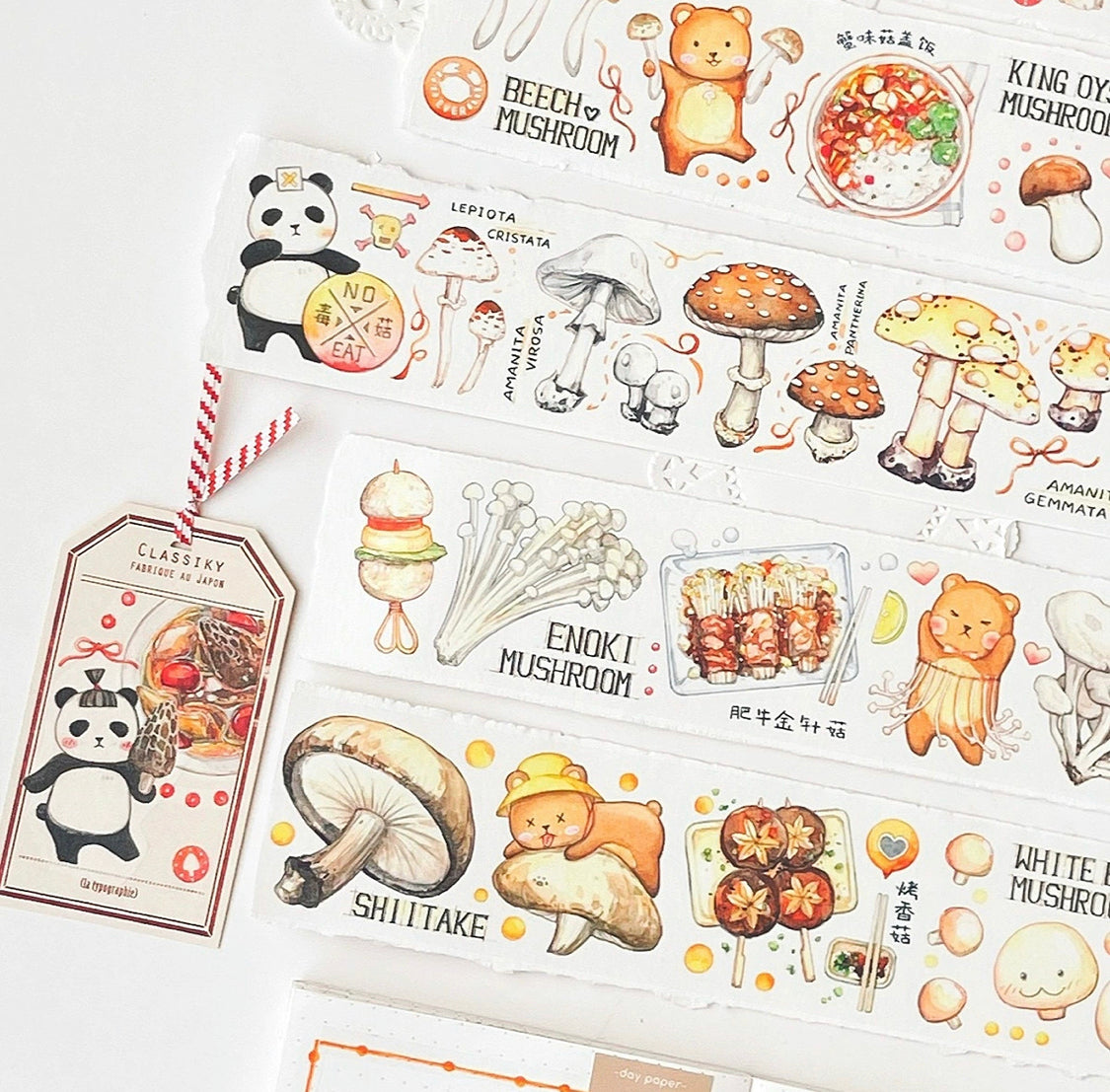 Ever&Ein flower and mushroom washitape