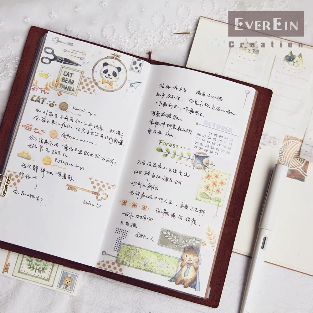 Ever&Ein creation cat washitape