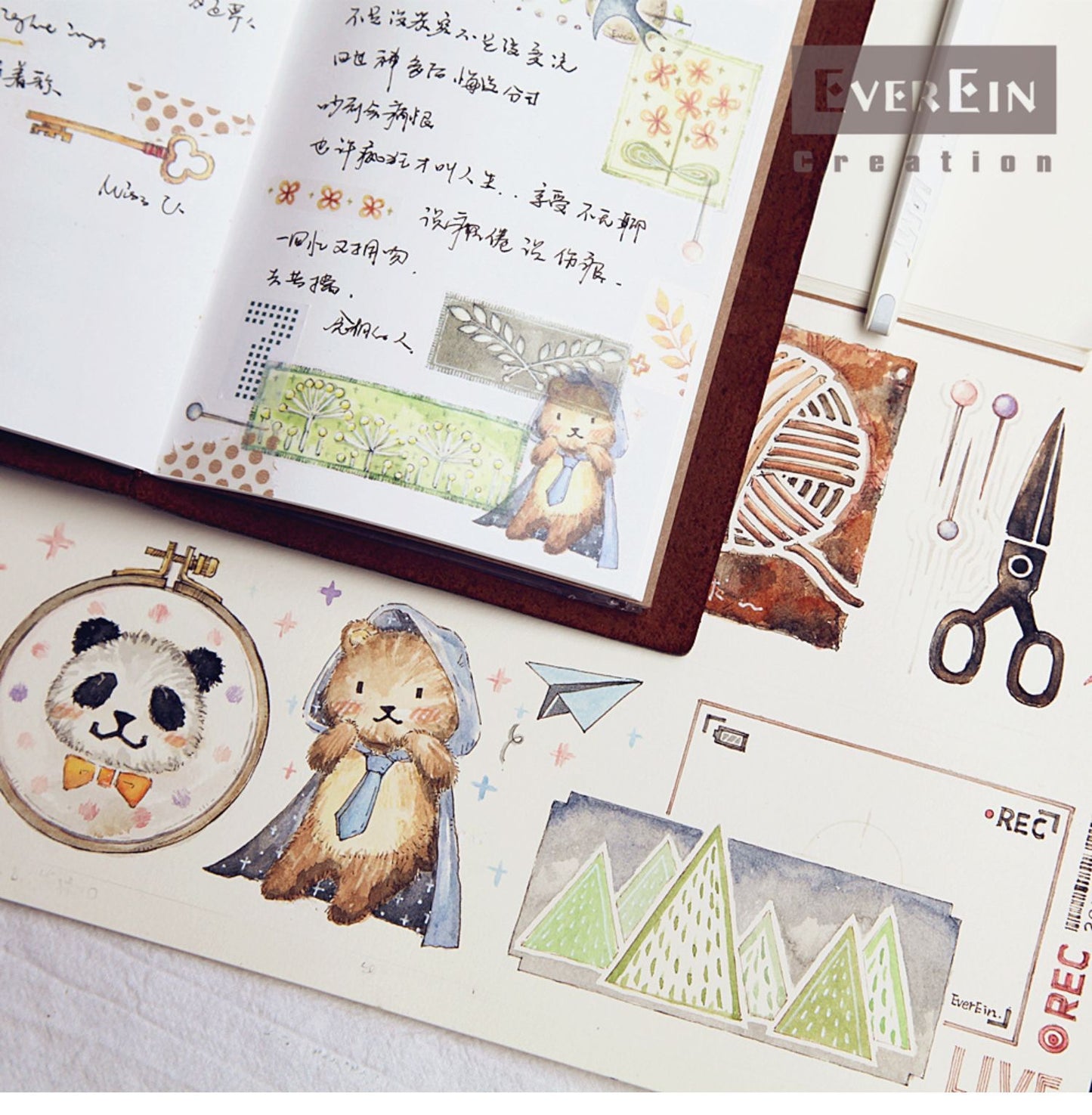Ever&Ein creation cat washitape