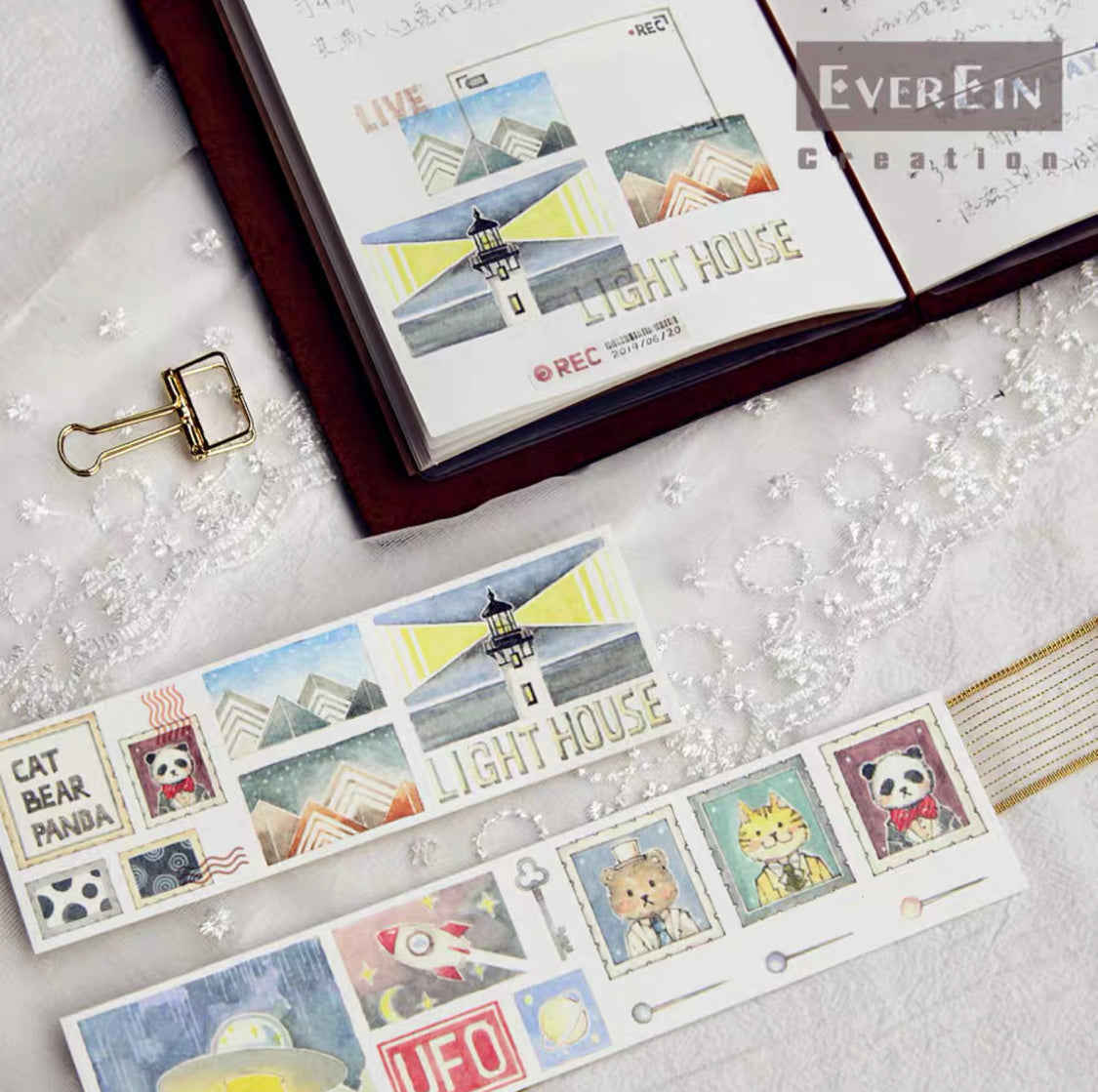 Ever&Ein creation cat washitape