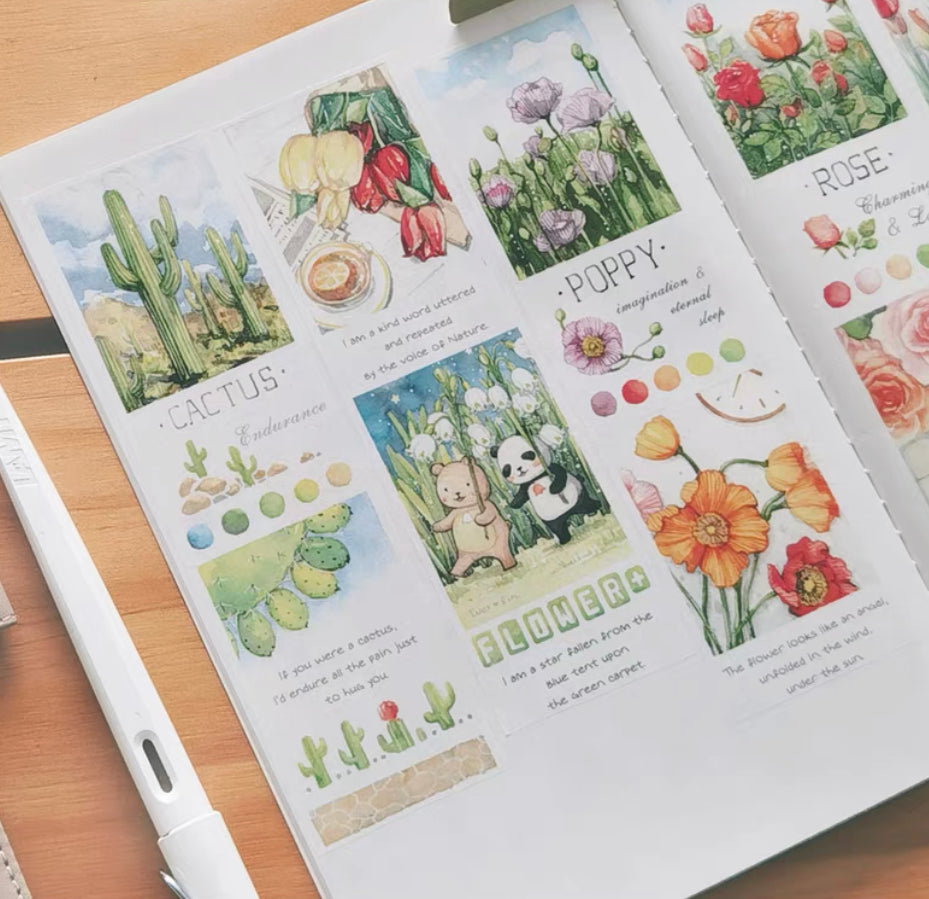 Ever&Ein plant theme washitape