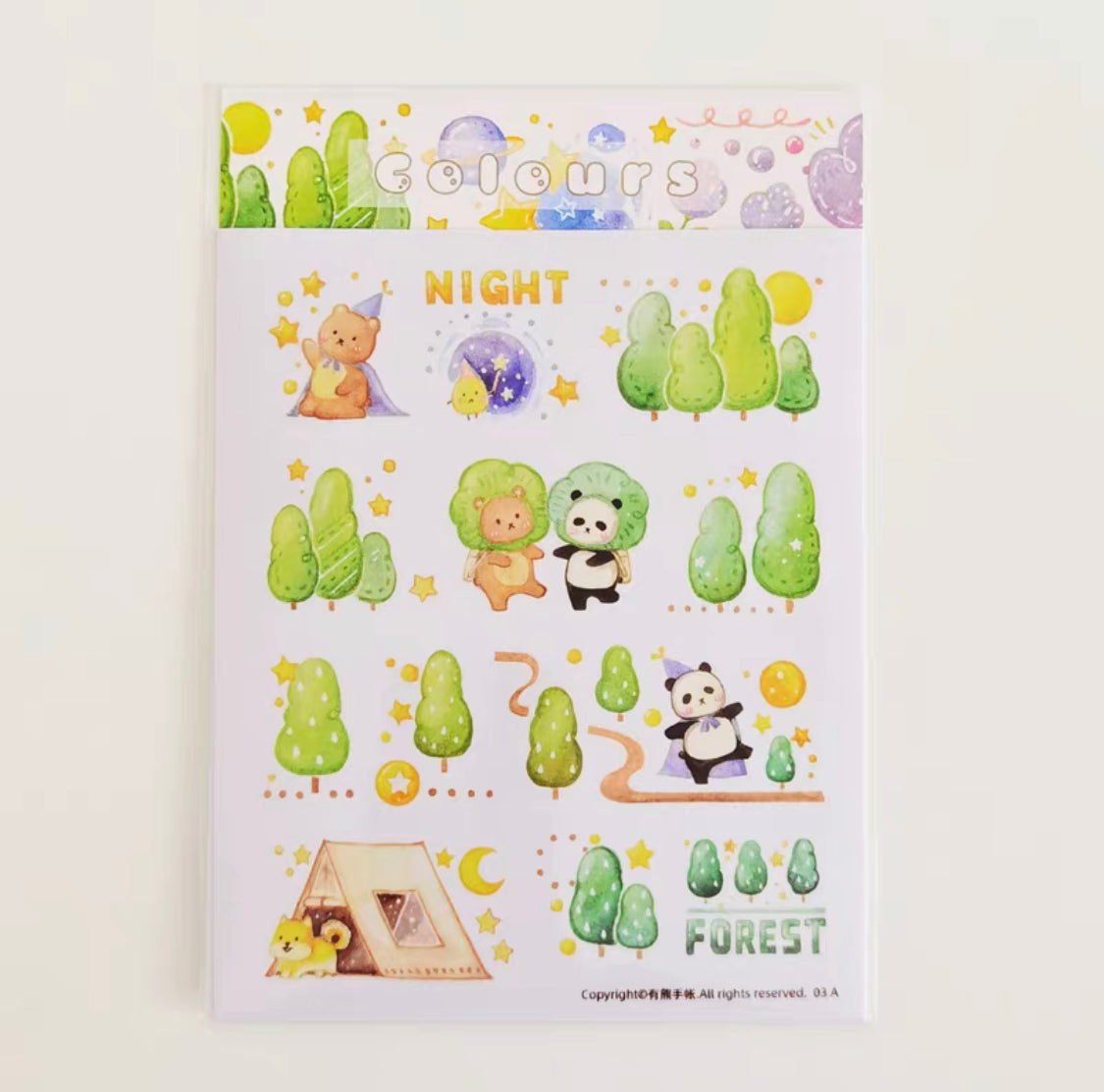 Ever&Ein colorful washitape and sticker pack