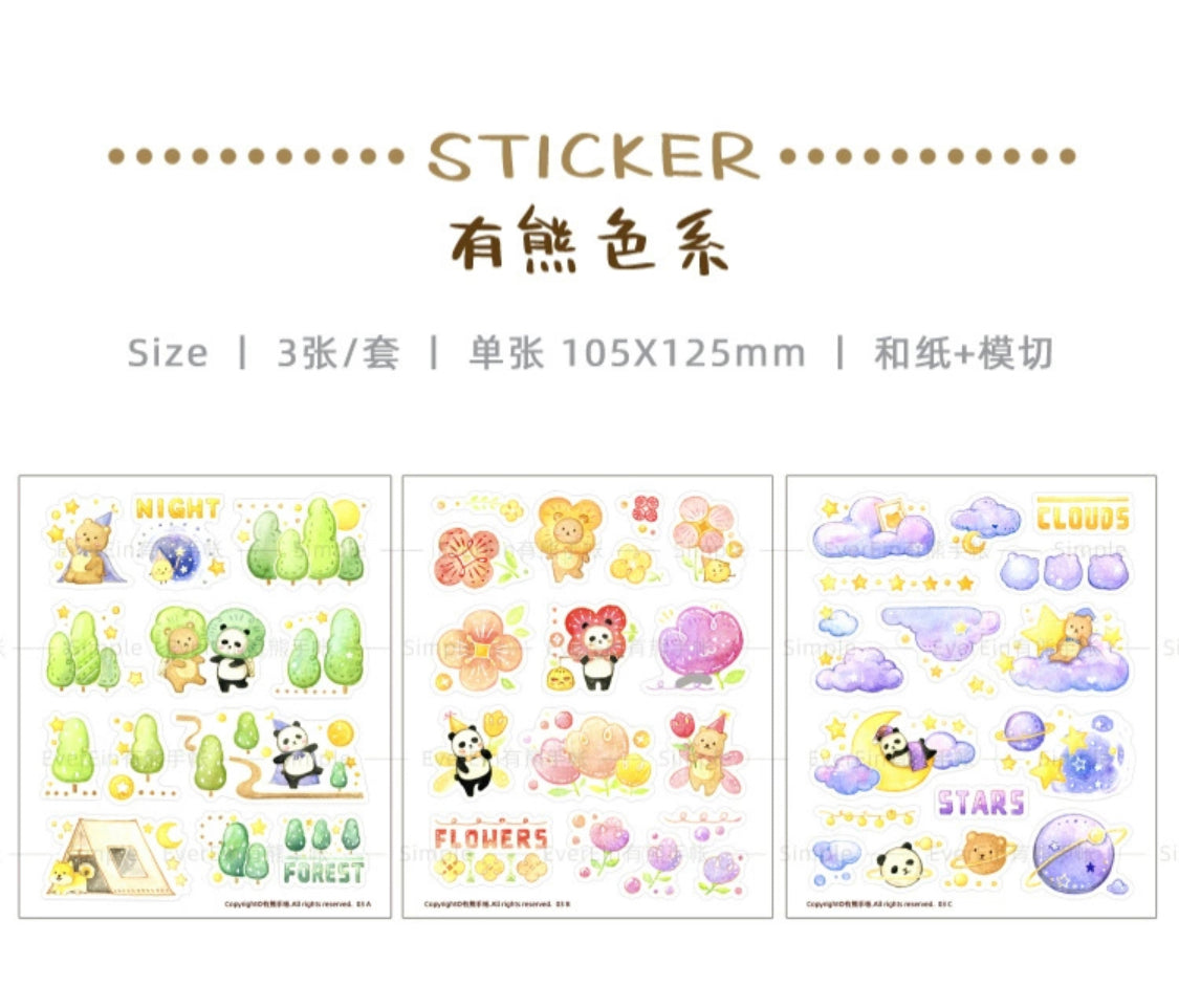 Ever&Ein colorful washitape and sticker pack