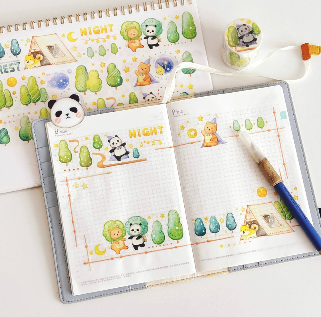 Ever&Ein colorful washitape and sticker pack