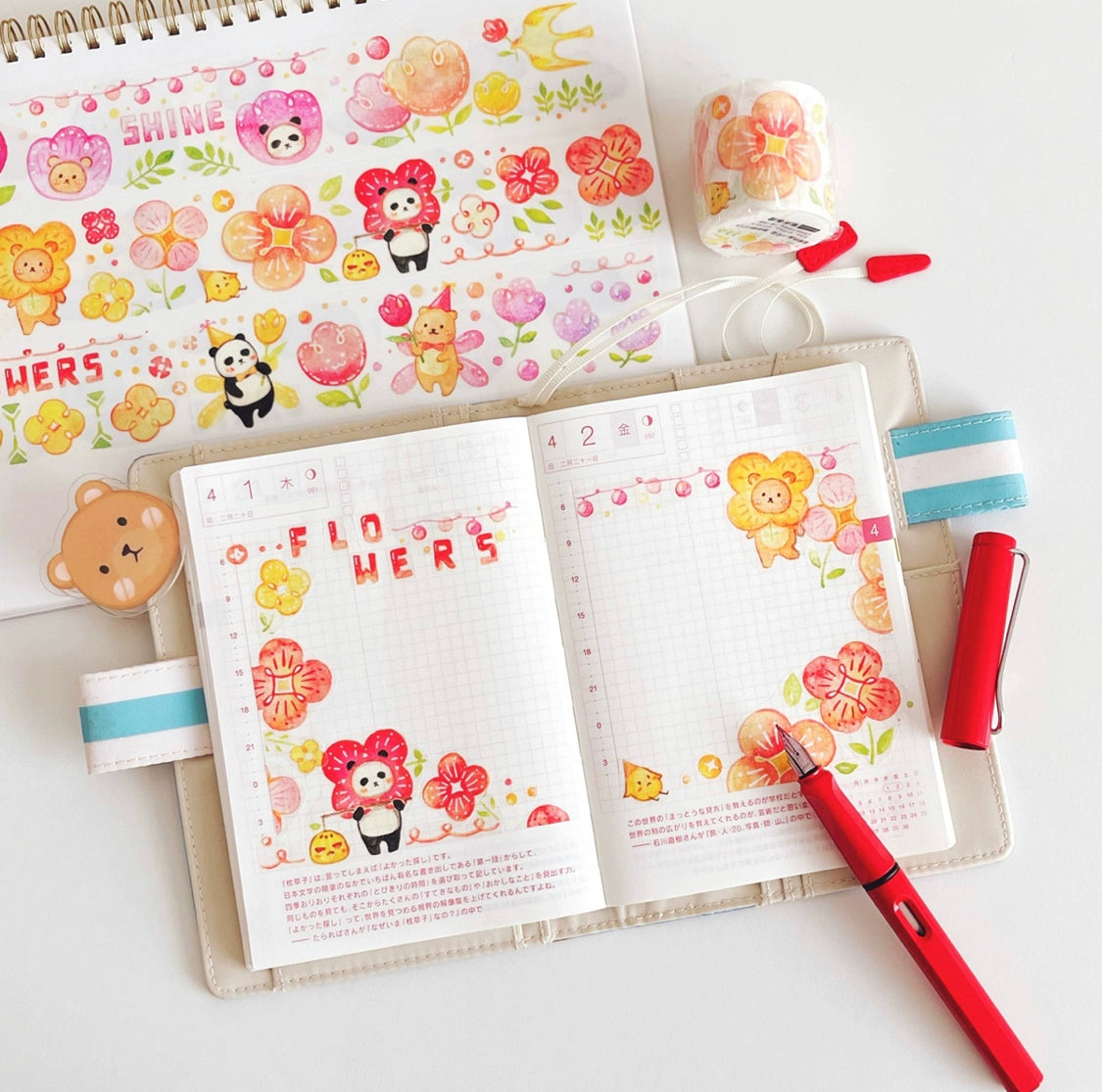 Ever&Ein colorful washitape and sticker pack