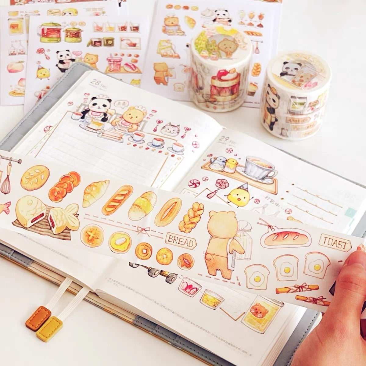 Ever&Ein tea time and sweet time washitape and sticker pack