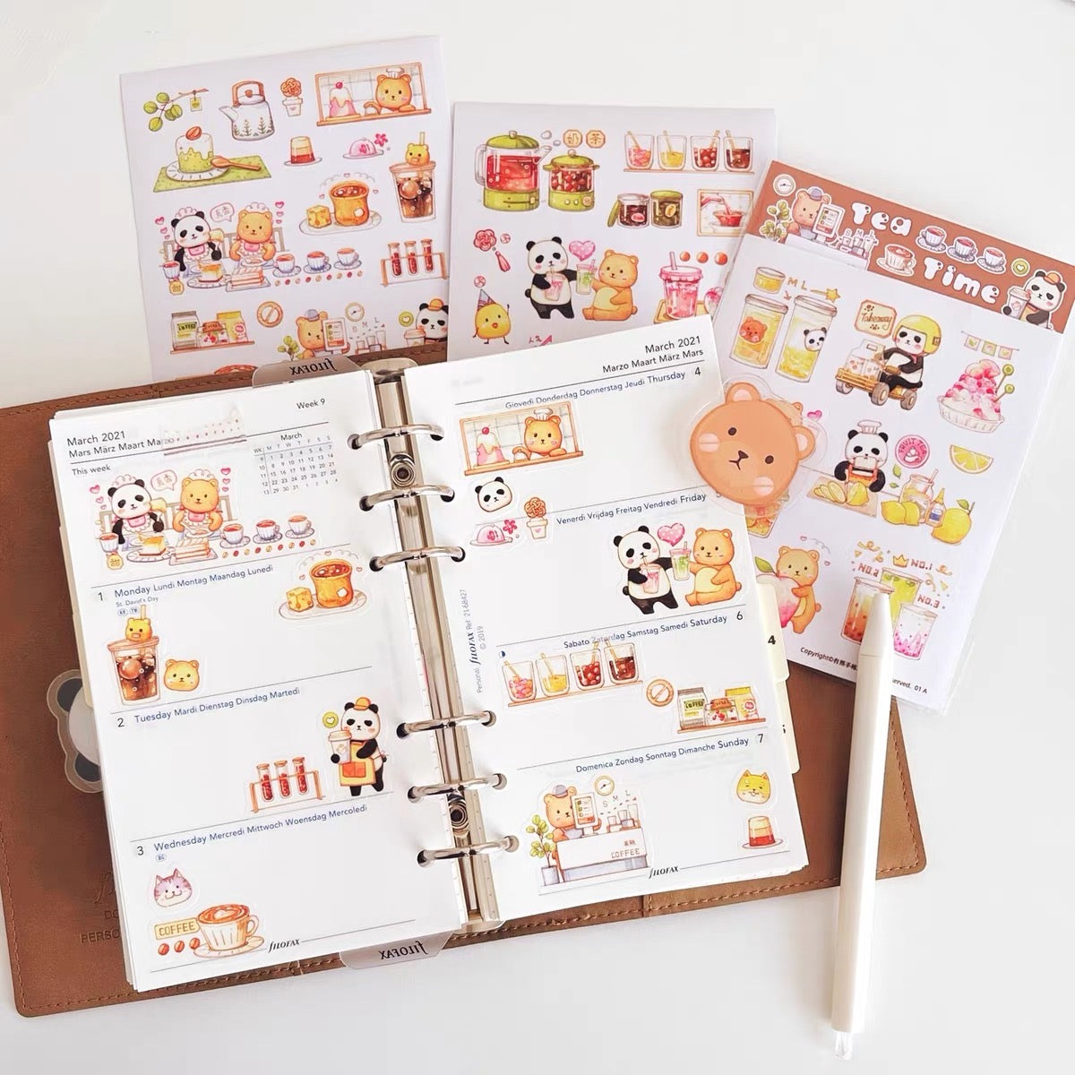 Ever&Ein tea time and sweet time washitape and sticker pack