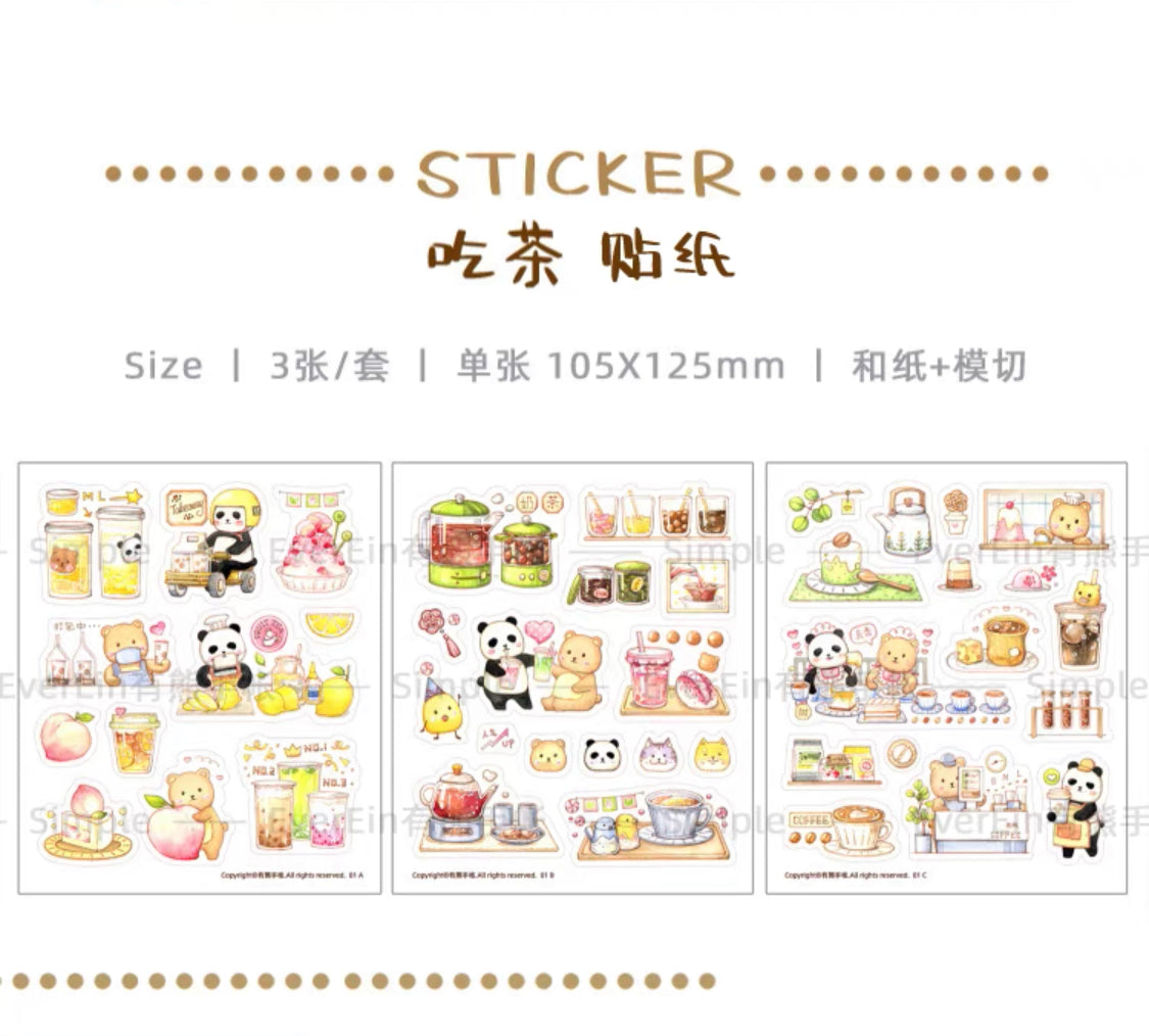 Ever&Ein tea time and sweet time washitape and sticker pack