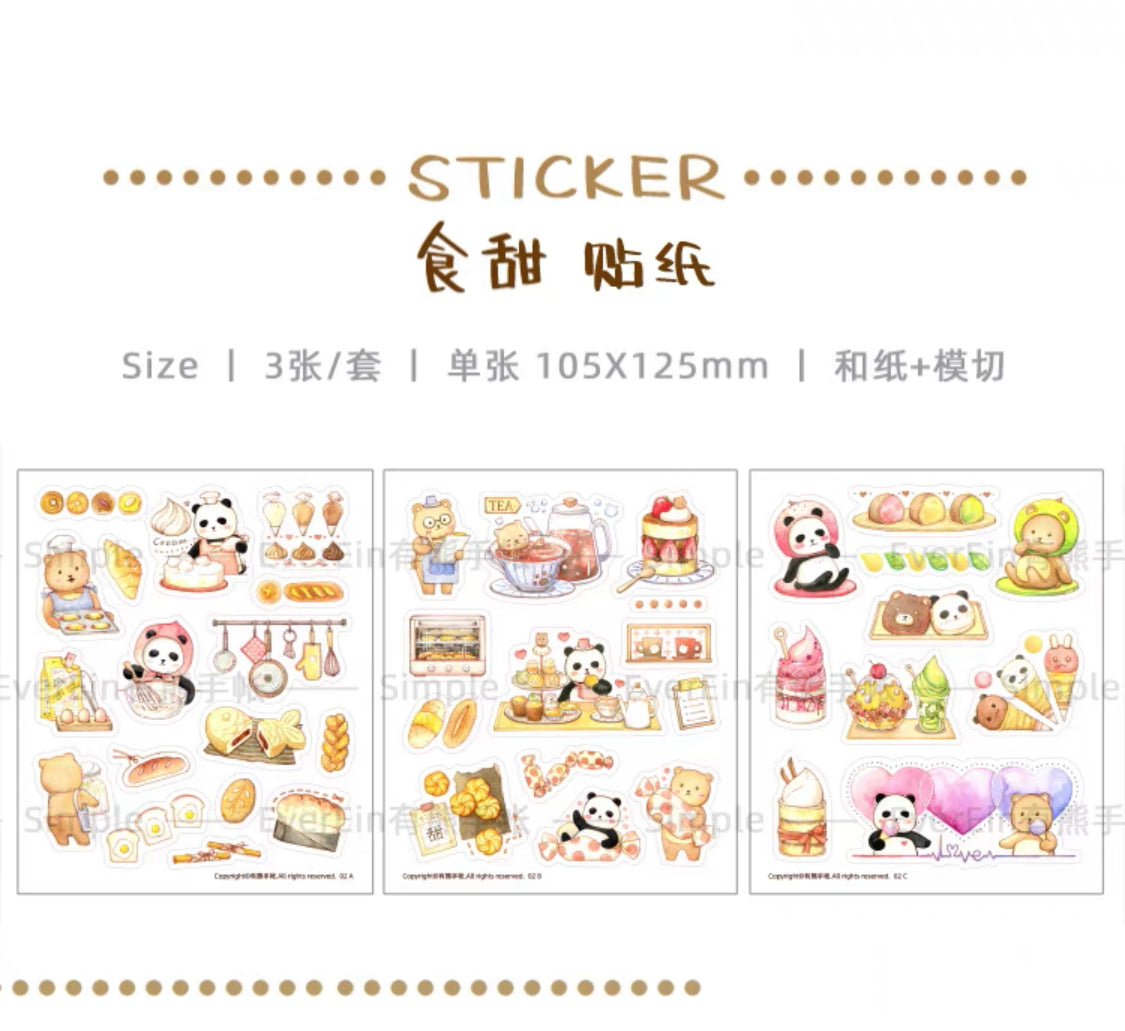 Ever&Ein tea time and sweet time washitape and sticker pack