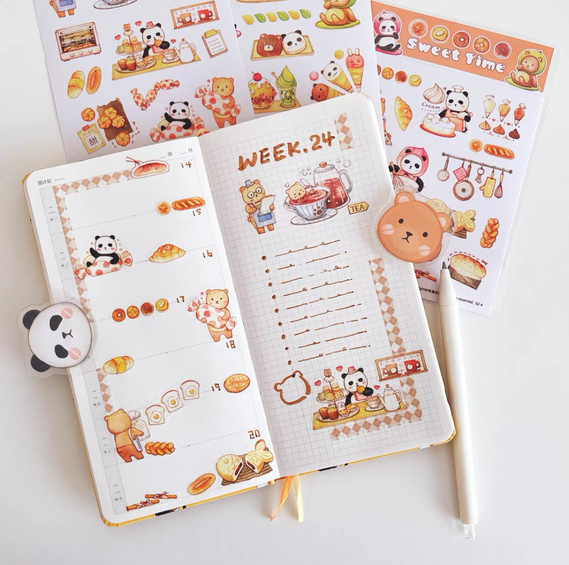 Ever&Ein tea time and sweet time washitape and sticker pack