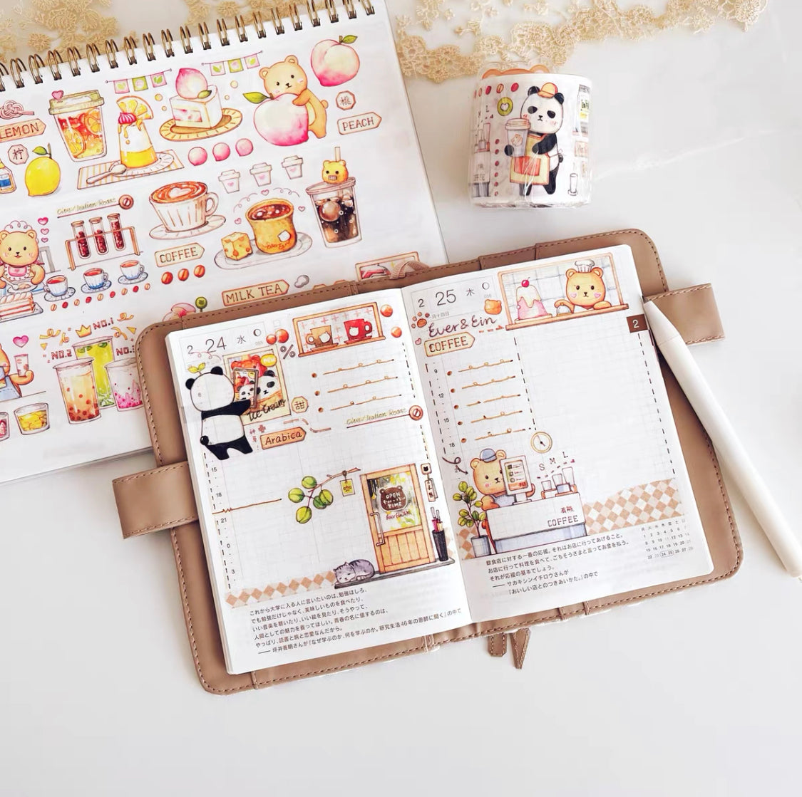 Ever&Ein tea time and sweet time washitape and sticker pack