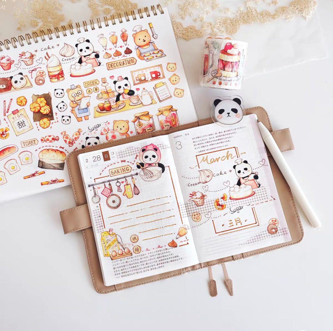 Ever&Ein tea time and sweet time washitape and sticker pack