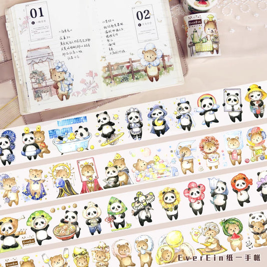 Ever&Ein panda and bear washitape