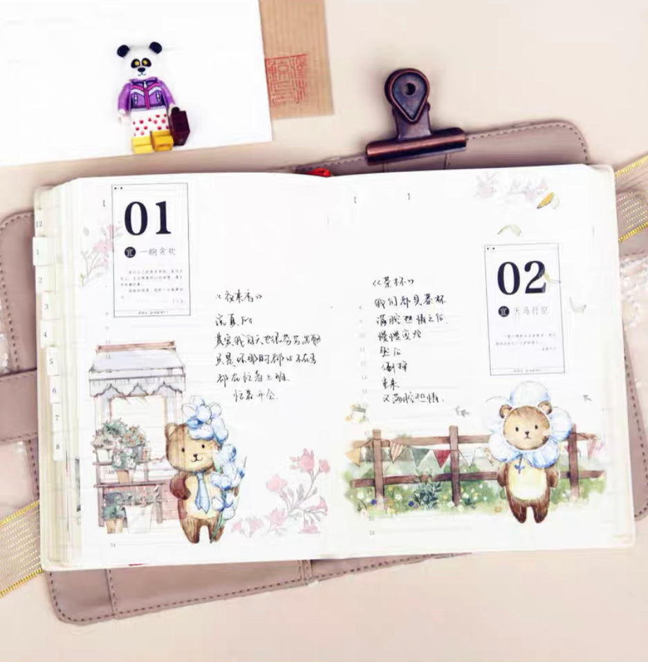 Ever&Ein panda and bear washitape