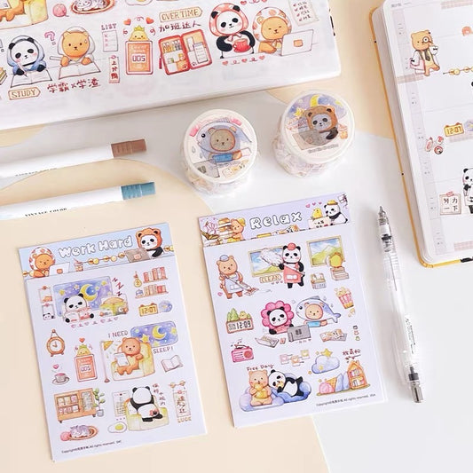 Ever&Ein work hard and relax washitape and sticker pack