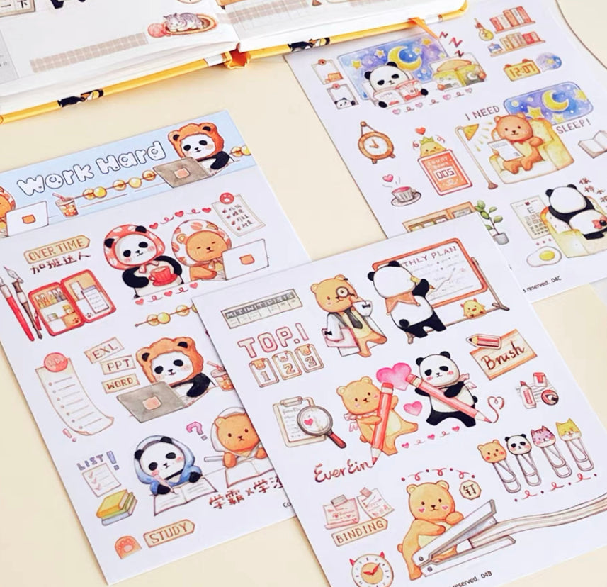 Ever&Ein work hard and relax washitape and sticker pack