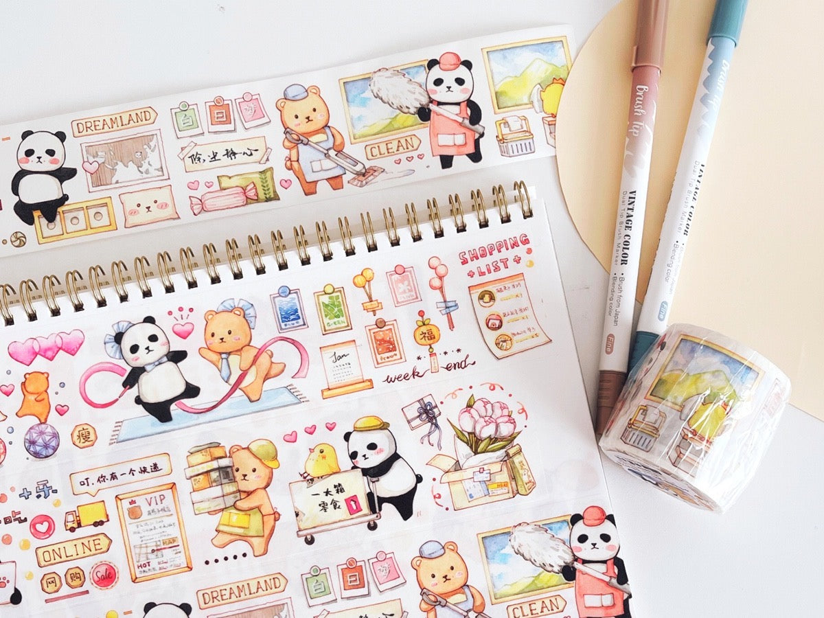 Ever&Ein work hard and relax washitape and sticker pack