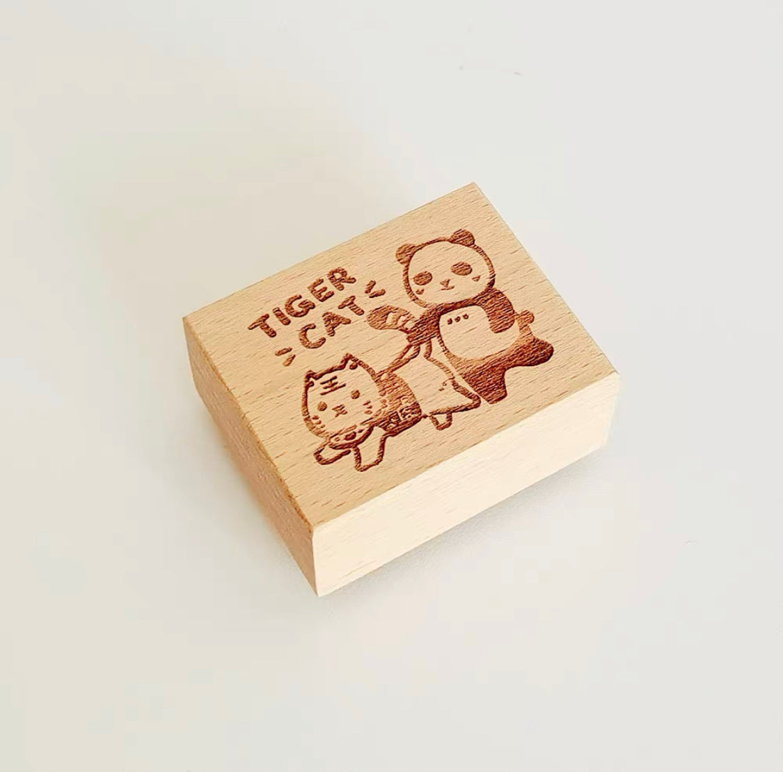 Ever&Ein panda and bear rubber stamp series