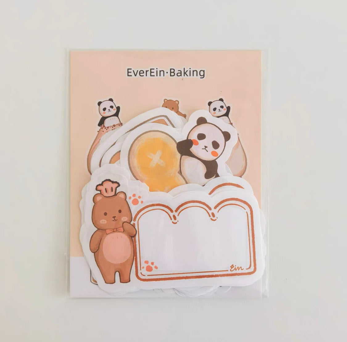 Ever&Ein panda and bear memo paper pack