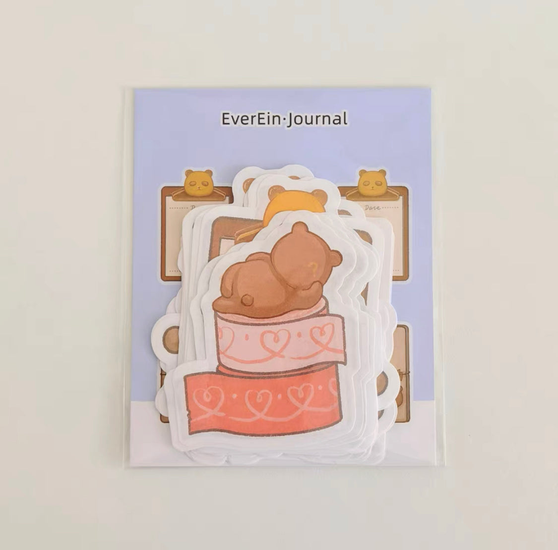 Ever&Ein panda and bear memo paper pack
