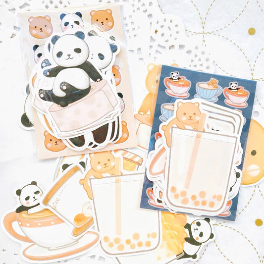 Ever&Ein panda and bear memo paper pack