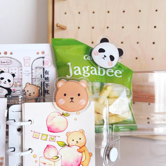 Ever&Ein panda and bear clamp