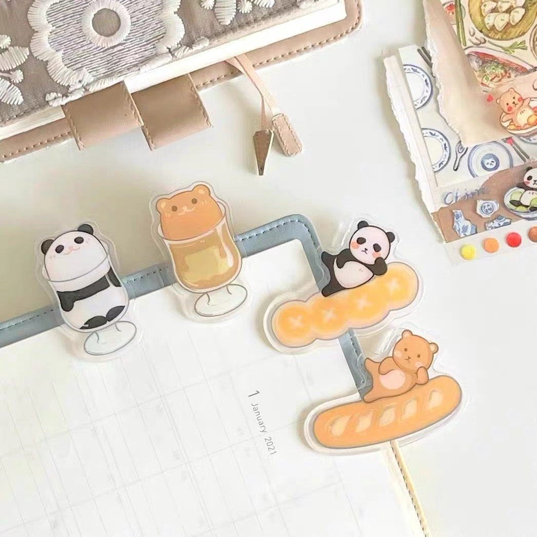 Ever&Ein panda and bear clamp