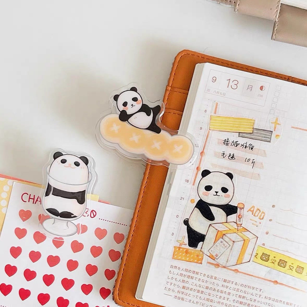 Ever&Ein panda and bear clamp