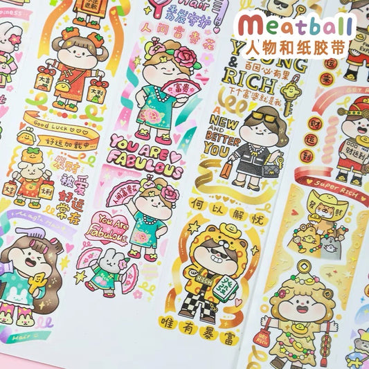Meatball「Make a wish」washitape