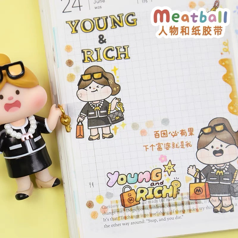 Meatball「Make a wish」washitape
