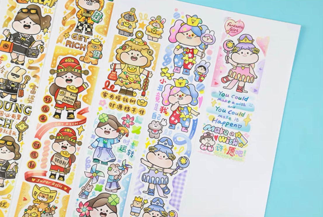 Meatball「Make a wish」washitape