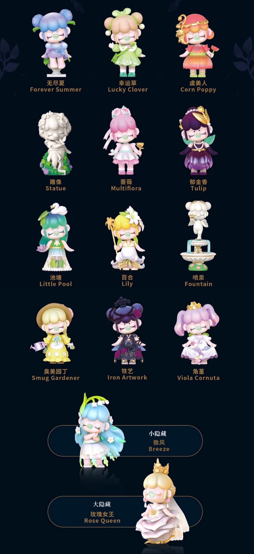 Nanci secret garden blind box toy