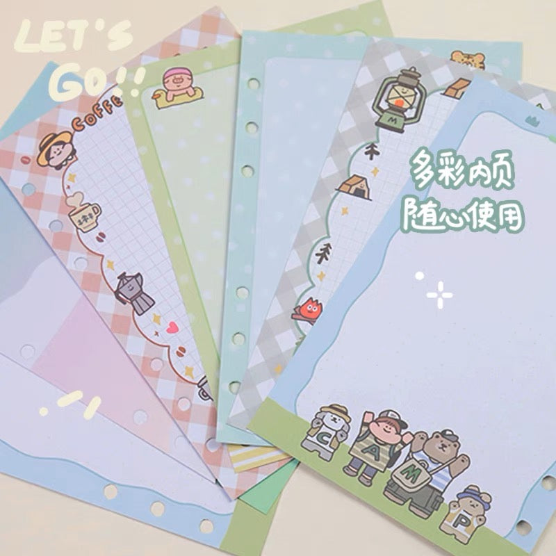 Meatball camping loose leaf book