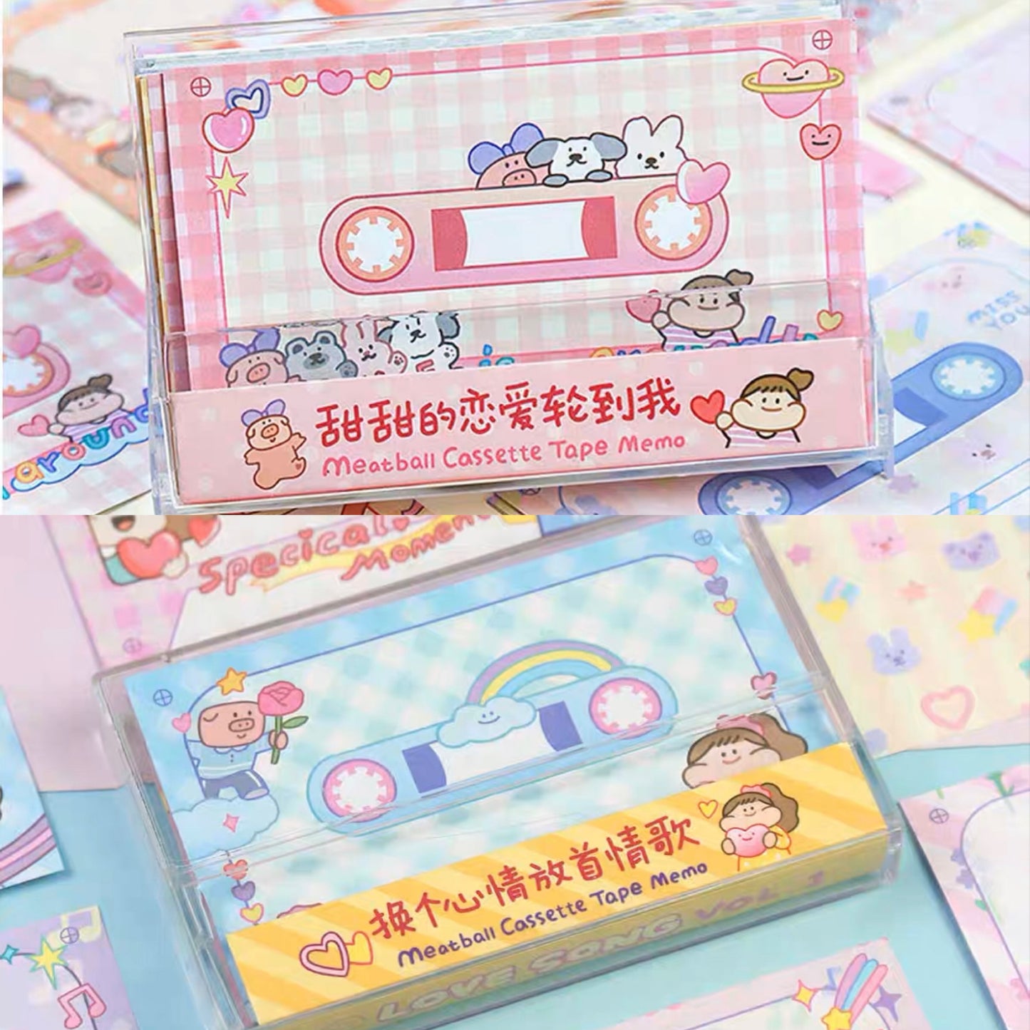 Meatball Love Song and Stop EMO cassette tape memo