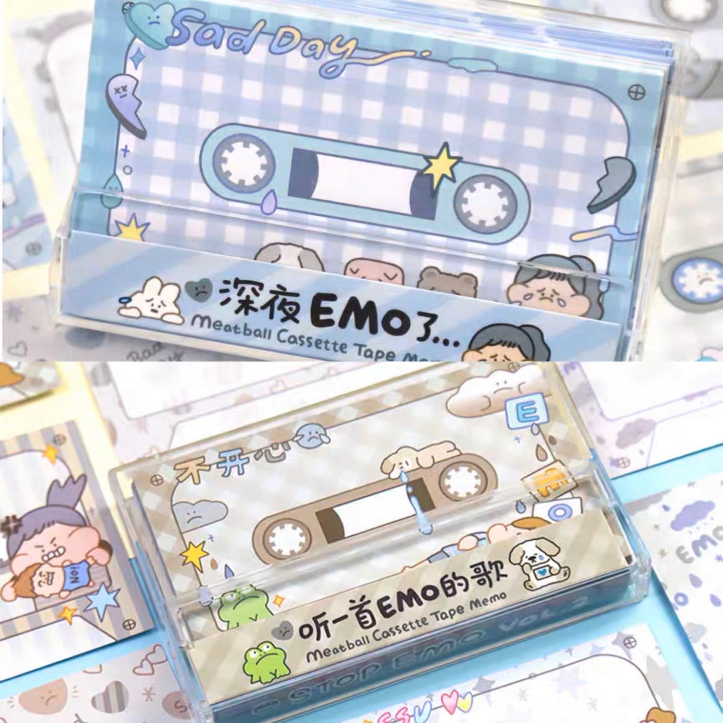 Meatball Love Song and Stop EMO cassette tape memo