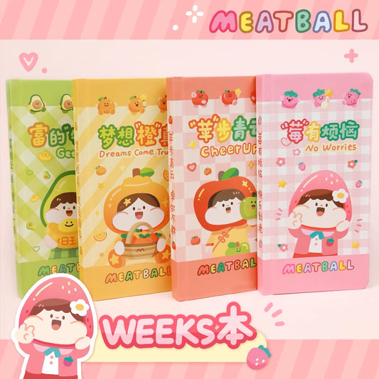 Meatball 「Fruit」series weeks notebook (day free)