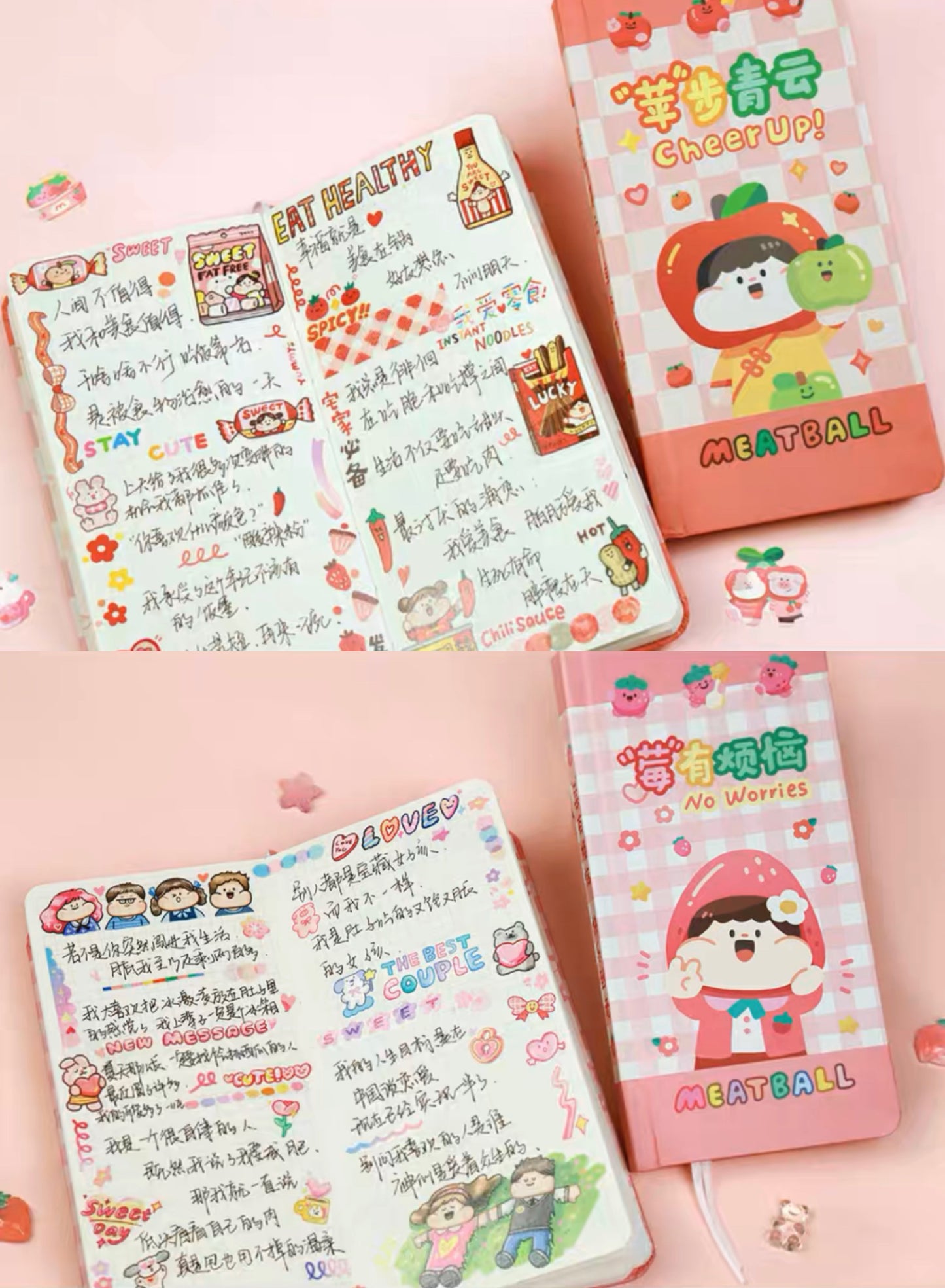 Meatball 「Fruit」series weeks notebook (day free)