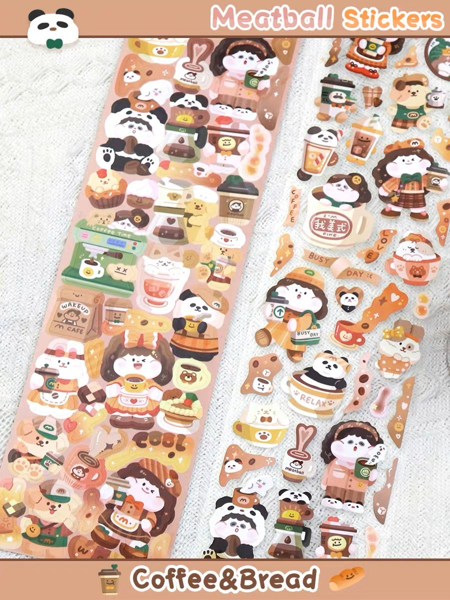 Meatball 「Coffee and Bread」washitape and sticker tape
