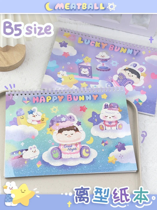 Meatball 「2023 new year rabbit」series washitape and sticker holder book