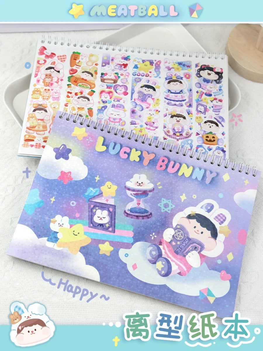 Meatball 「2023 new year rabbit」series washitape and sticker holder book