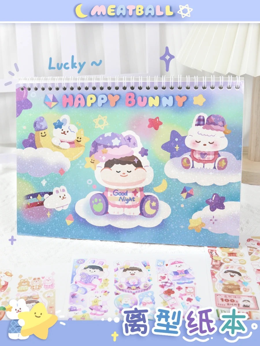 Meatball 「2023 new year rabbit」series washitape and sticker holder book