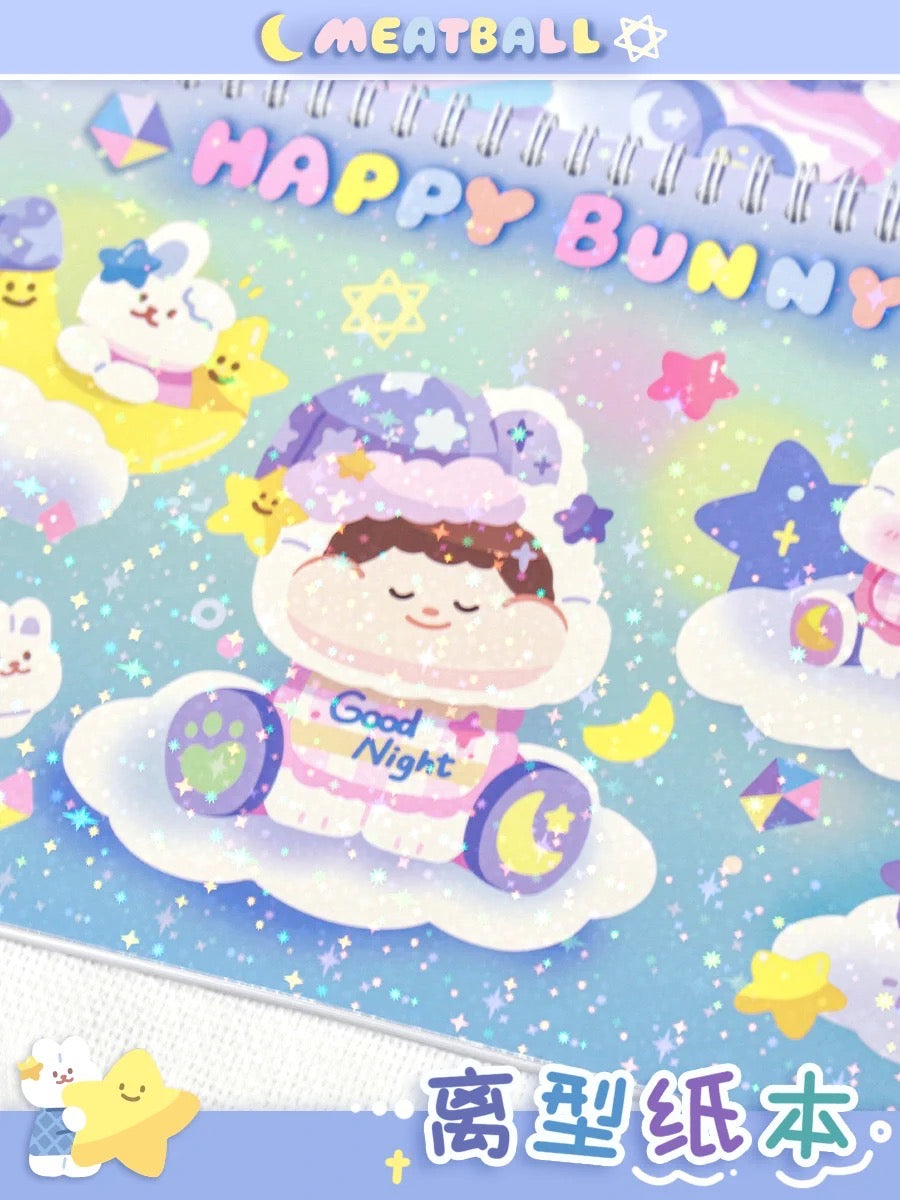 Meatball 「2023 new year rabbit」series washitape and sticker holder book